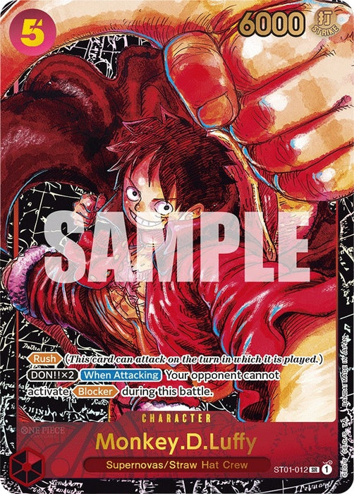Monkey.D.Luffy (012) (Alternate Art) (ST01-012) (OP05)