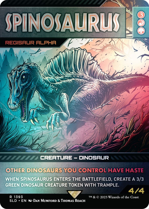 Spinosaurus - Regisaur Alpha (Rainbow Foil) (1393) (SLD)
