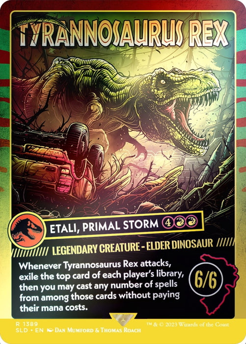 Tyrannosaurus Rex - Etali, Primal Storm (Rainbow Foil) (1389) (SLD)