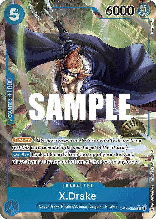 X.Drake (Alternate Art) (OP05-055) (OP05)