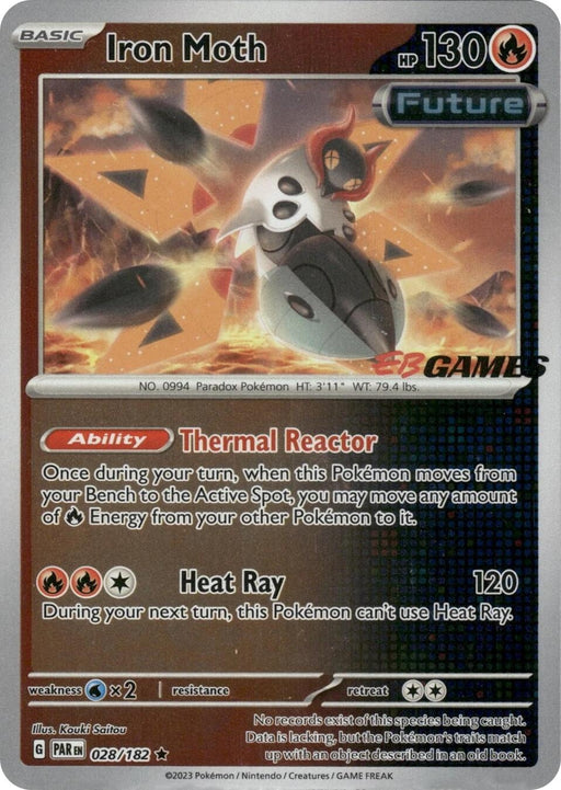 Image for Iron Moth - 028/182 (EB Games Promo) (028/182) (MCAP) - Pokemon