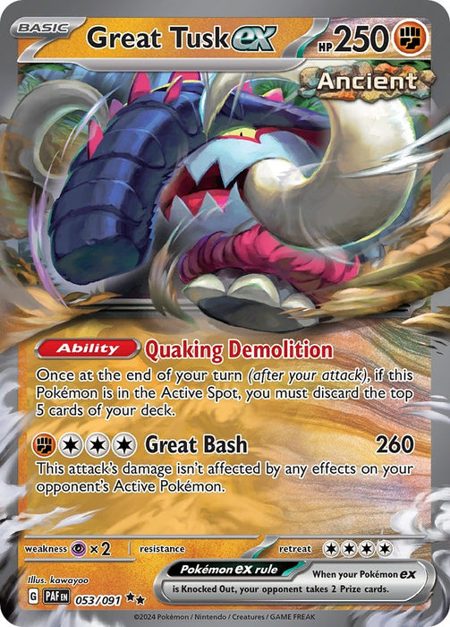 Great Tusk ex (053/091) (PAF)