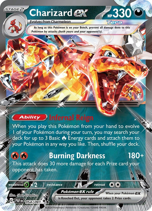 Image for Charizard ex (054/091) (PAF) - Pokemon