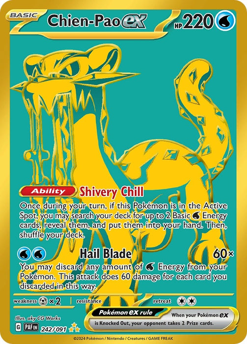 Image for Chien-Pao ex (242/091) (PAF) - Pokemon