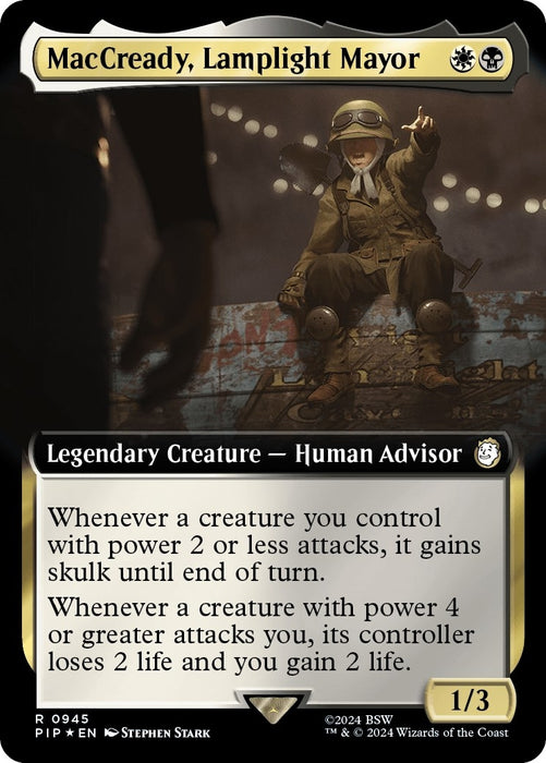 MacCready, Lamplight Mayor (Extended Art) (Surge Foil) (945) (PIP)