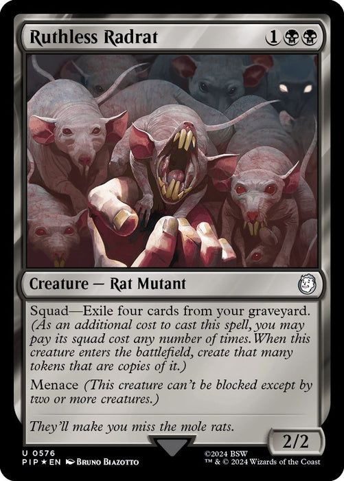 Ruthless Radrat (Surge Foil) (576) (PIP)