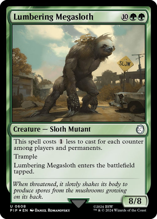 Lumbering Megasloth (Surge Foil) (608) (PIP)