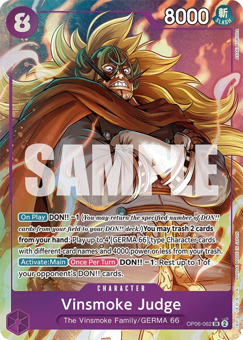 Vinsmoke Judge (Alternate Art) (OP06-062) (OP06)
