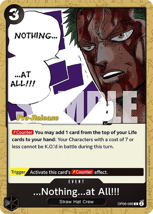 ...Nothing...at All!!! (OP06-096) (OP06 PRE)