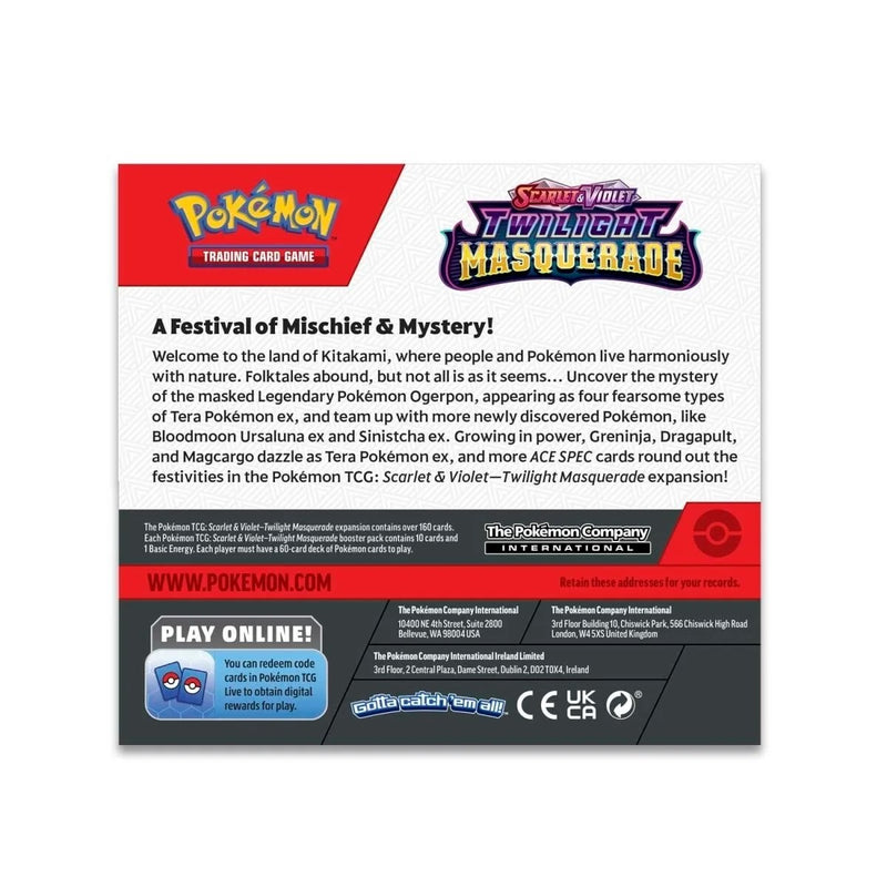 Pokémon TCG: Scarlet & Violet: Twilight Masquerade - Booster Box