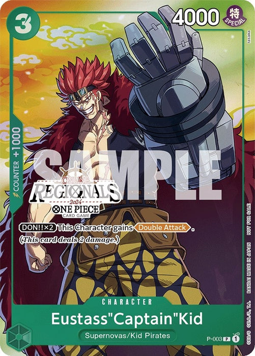 Eustass"Captain"Kid (Online Regional 2024 Vol. 2) [Participant] (P-003) (OP-PR)