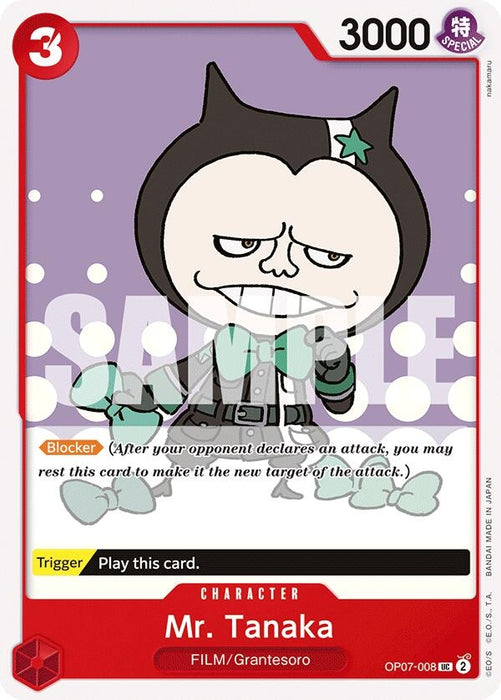 Image for Mr. Tanaka (OP07-008) (OP07) - One Piece Card Game