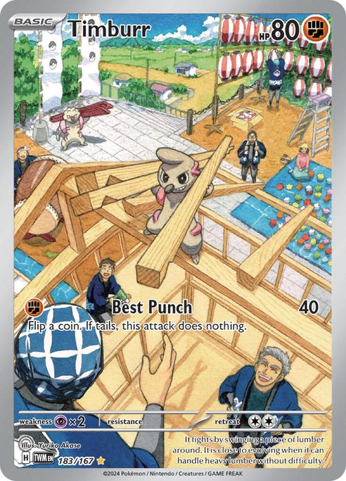 Image for Timburr (183/167) (TWM) - Pokemon