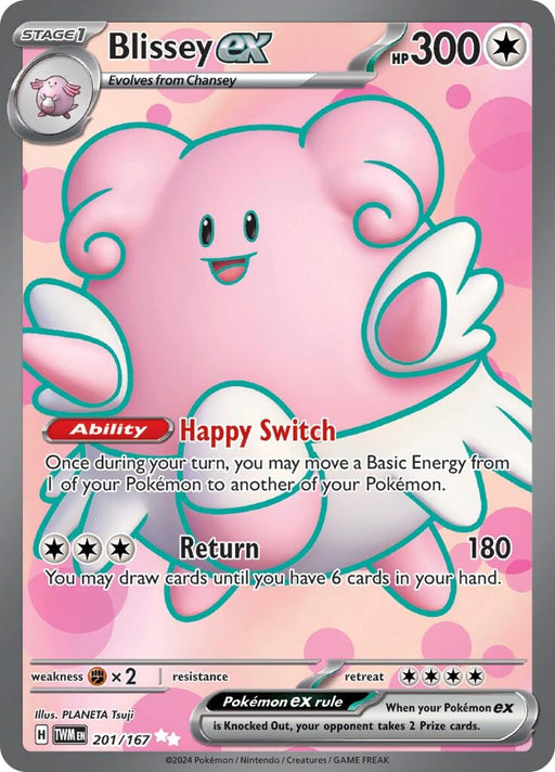 Image for Blissey ex (201/167) (TWM) - Pokemon