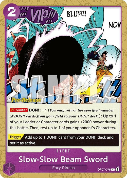 Slow-Slow Beam Sword (OP07-076) (OP07 PRE)