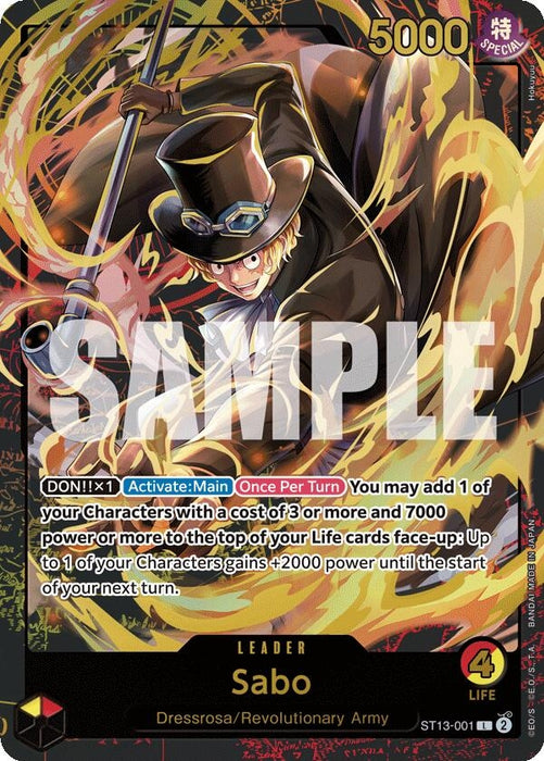 Sabo (Premium Card Collection -Leader Collection-) (ST13-001) (OP-PR)