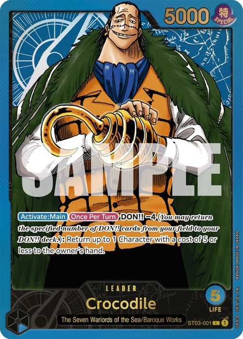 Crocodile (Premium Card Collection -Leader Collection-) (ST03-001) (OP-PR)