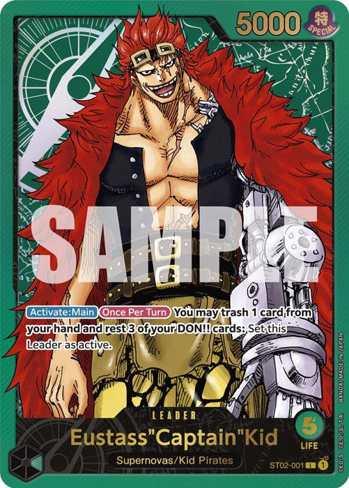 Eustass"Captain"Kid (Premium Card Collection -Leader Collection-) (ST02-001) (OP-PR)