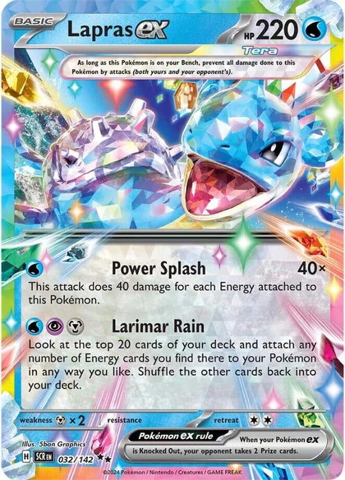 Image for Lapras ex (032/142) (SCR) - Pokemon