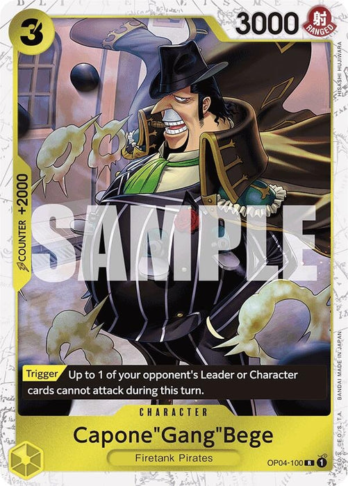 Capone"Gang"Bege (OP04-100) (Jolly Roger Foil) (OP04-100) (PRB-01)