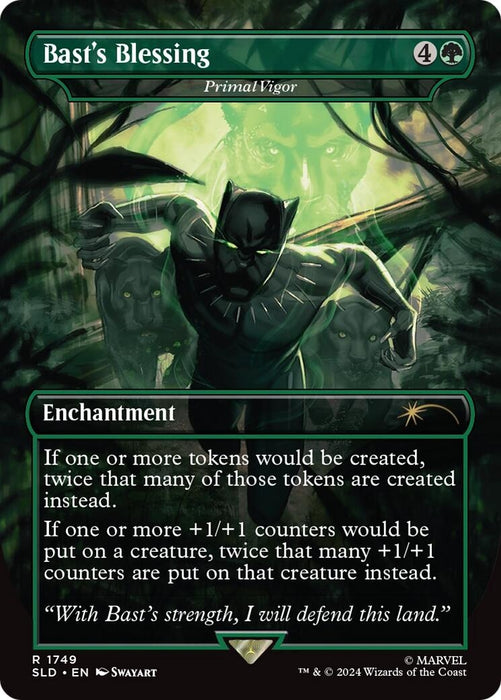 Bast's Blessing - Primal Vigor (Rainbow Foil) (1749) (SLD)