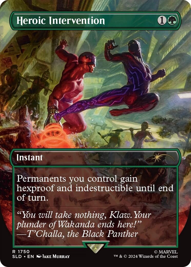 Heroic Intervention (Rainbow Foil) (1750) (SLD) — Smoke and Mirrors Hobby