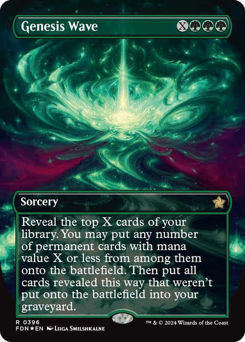 Genesis Wave (Borderless) (Mana Foil) (396) (FDN)