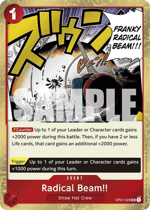 Radical Beam!! (Jolly Roger Foil) (OP01-029) (PRB-01)