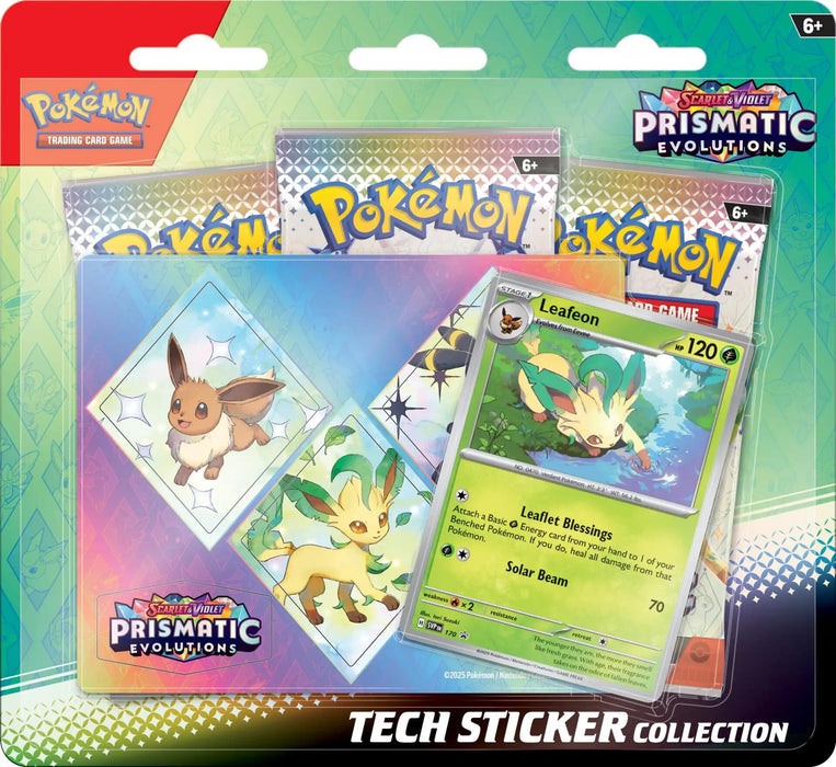 Pokémon TCG: Scarlet & Violet: Prismatic Evolutions Tech Sticker Collection (Leafeon)