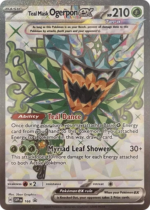 Image for Teal Mask Ogerpon ex - 166 (166) (SVP) - Pokemon