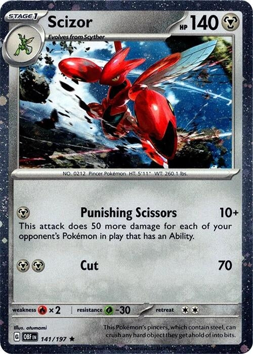 Scizor - 141/197 (Cosmos Holo) (141/197) (MCAP)
