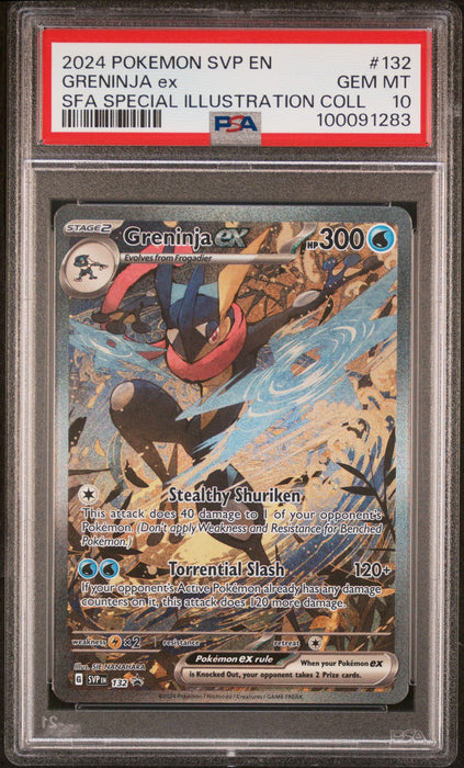 GRENINJA ex SFA SPECIAL ILLUSTRATION COLL 2024 POKEMON SVP EN-SV BLACK STAR PROMO PSA GEM MT 10
