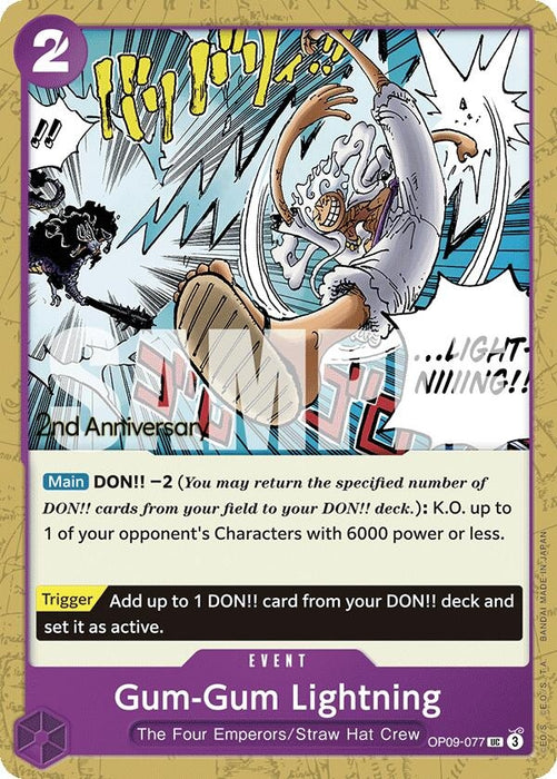 Gum-Gum Lightning (OP09-077) (OP09 ANN)