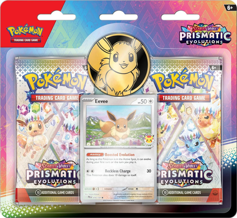 Pokémon TCG: Scarlet & Violet: Prismatic Evolutions 2-Pack Blister (Eevee) (Limit 1)