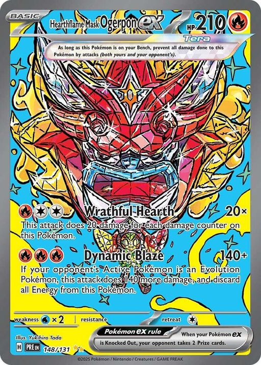 Image for Hearthflame Mask Ogerpon ex (148/131) (PRE) - Pokemon