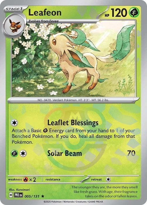 Leafeon (Master Ball Pattern) (005/131) (PRE)