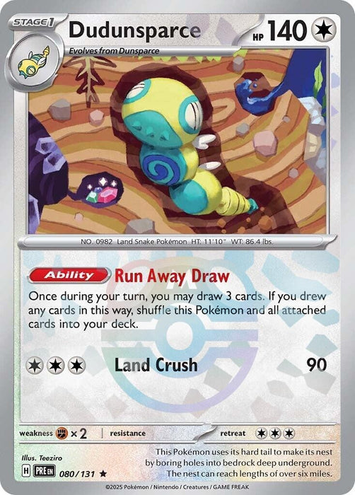 Dudunsparce (Master Ball Pattern) (080/131) (PRE)
