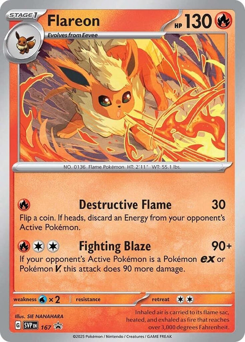 Flareon - 167 (Cosmos Holo) (167) (SVP)