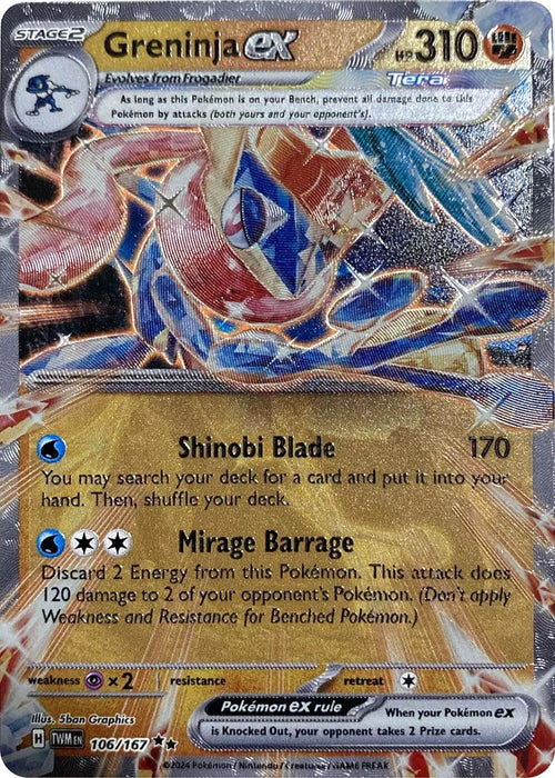 Greninja ex (GameStop Metal Card) (106/167) (MCAP)