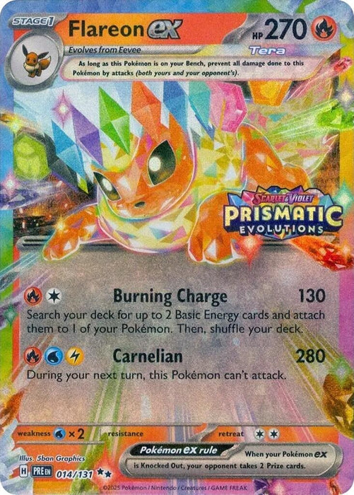 Flareon ex - 014/131 (Prismatic Evolutions Stamp) (014/131) (MCAP)