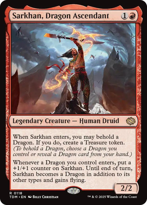 Image for Sarkhan, Dragon Ascendant (118) (TDM) - Magic: The Gathering