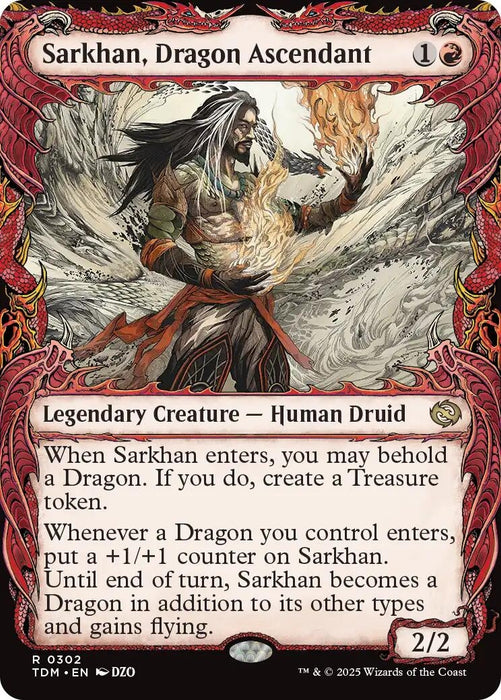 Image for Sarkhan, Dragon Ascendant (0302) (Showcase) (302) (TDM) - Magic: The Gathering