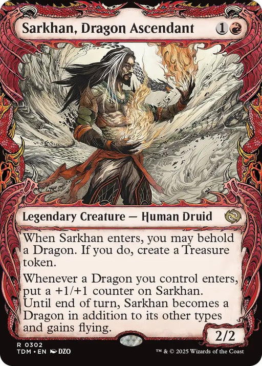 Image for Sarkhan, Dragon Ascendant (0302) (Showcase) (302) (TDM) - Magic: The Gathering