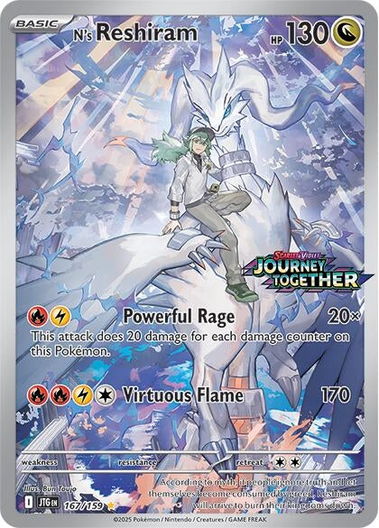 N's Reshiram - 167/159 (Journey Together Stamped) (167/159) (MCAP)