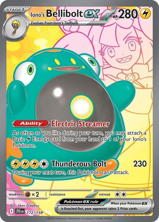 Image for Iono's Bellibolt ex (172/159) (JTG) - Pokemon