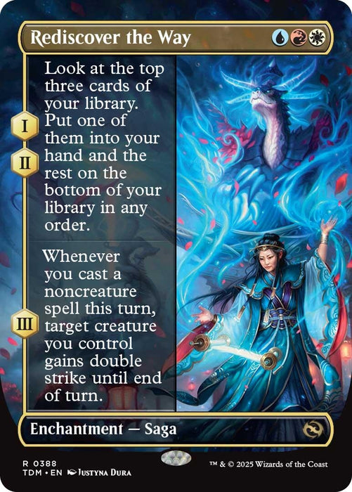 Image for Rediscover the Way (Borderless) (388) (TDM) - Magic: The Gathering