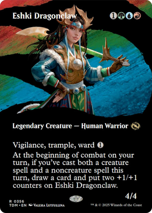 Image for Eshki Dragonclaw (Borderless) (356) (TDM) - Magic: The Gathering