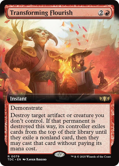 Image for Transforming Flourish (Extended Art) (79) (TDC) - Magic: The Gathering