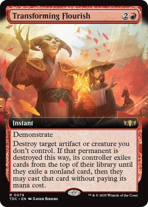 Image for Transforming Flourish (Extended Art) (79) (TDC) - Magic: The Gathering