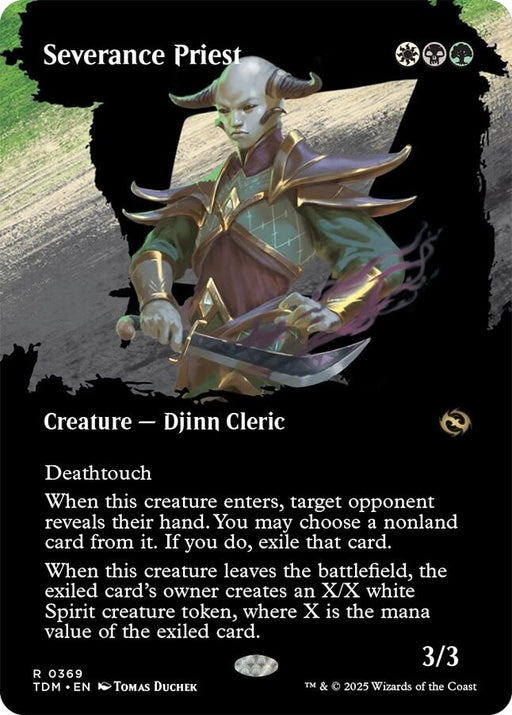 Image for Severance Priest (Borderless) (369) (TDM) - Magic: The Gathering